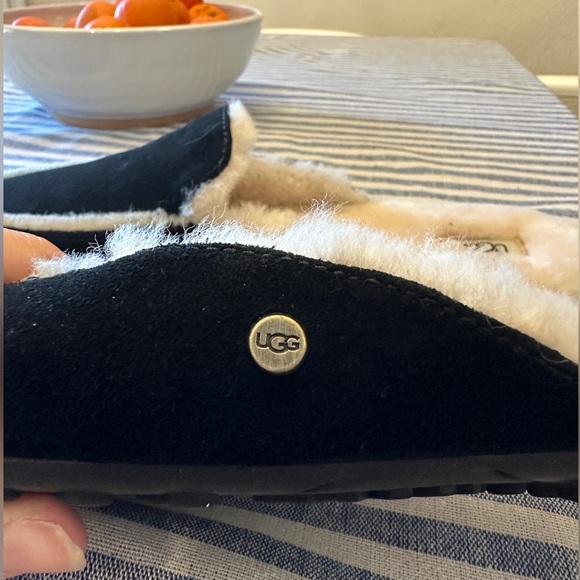UGG Lane Black Suede Slippers - Picture 8 of 8